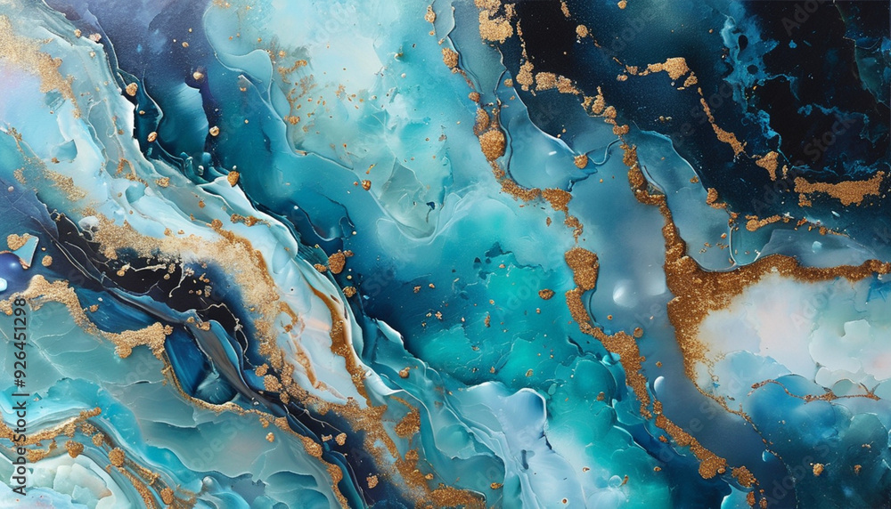 Abstract marble texture with blue, white, black accents, adds depth. Abstract background. Abstract marble texture with blue, white, black accents, adds depth. Abstract background.