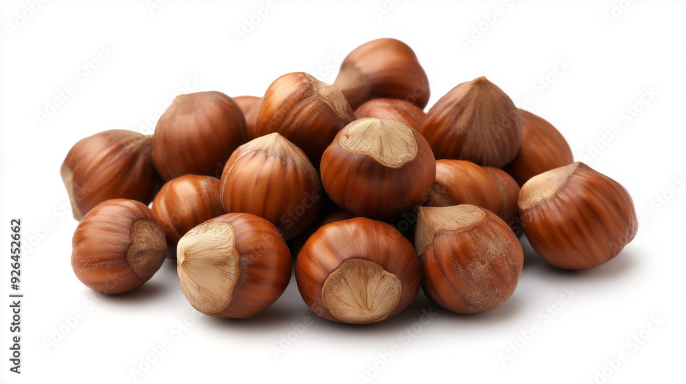 hazelnuts isolated on white background hazelnuts isolated on white background