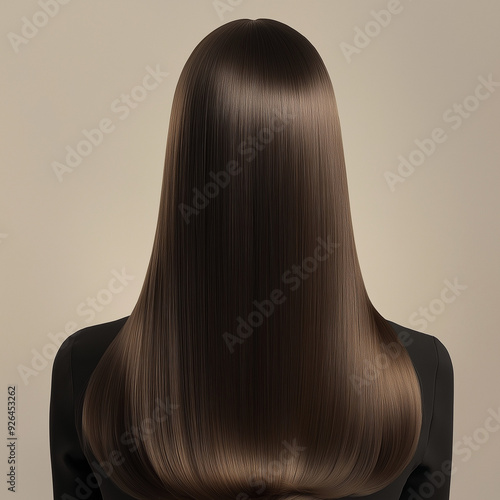 modern hairstyle with straight