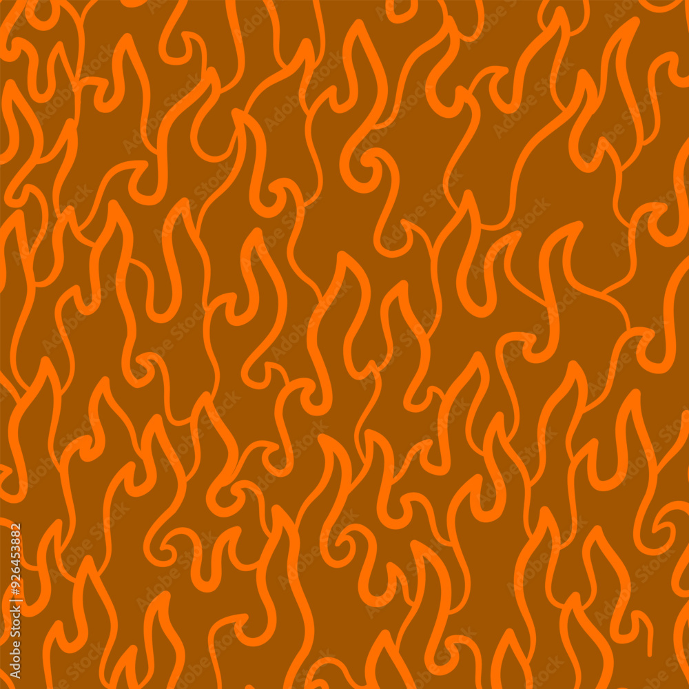 Abstract Fire Background. Abstract flame Background. doodle fire background. Flame Seamless Pattern. Fire flame seamless pattern.	
