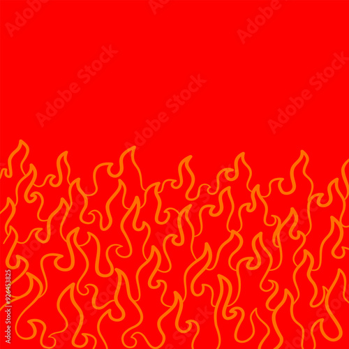 Abstract Fire Background. Abstract flame Background. doodle fire background. Flame Seamless Pattern. Fire flame seamless pattern.	
