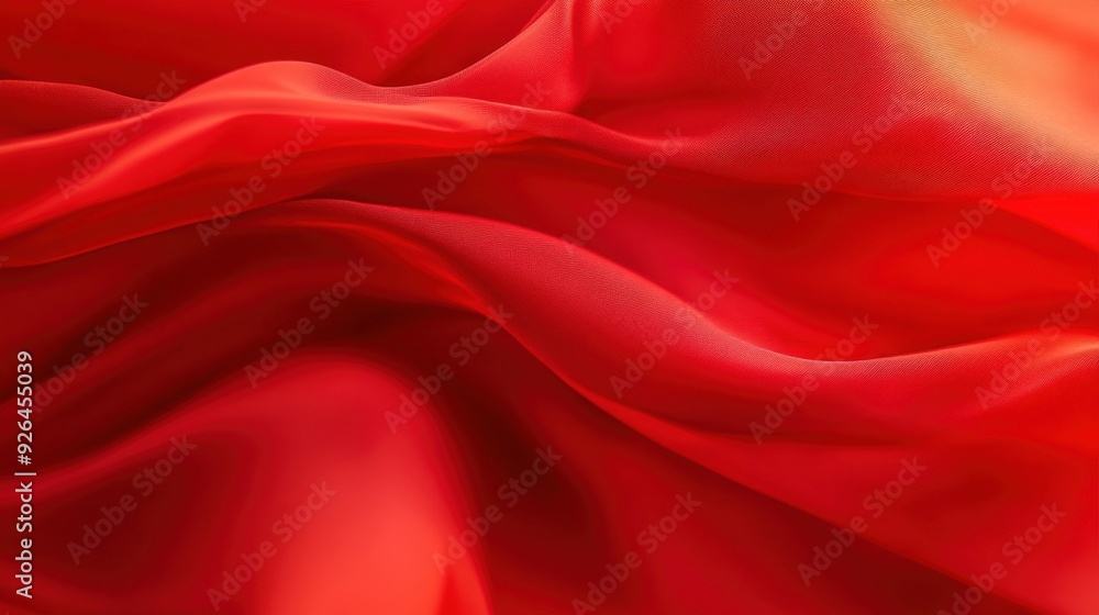 Red abstract background with flowing silk cloth, red gradient, simple and elegant, with a sense of luxury. Red abstract background with flowing silk cloth, red gradient, simple and elegant, with a sense of luxury.