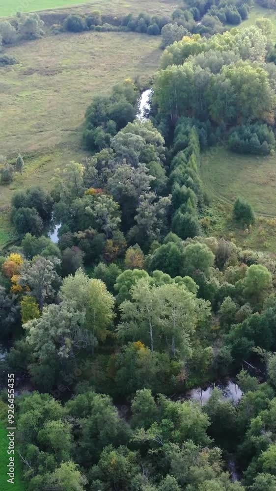 Aerial view of rural area during summer Aerial view of rural area during summer