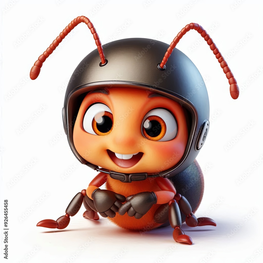 Cute Athletic ant with a helmet 3d Generative aI
Cute Athletic ant with a helmet 3d Generative aI
