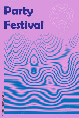 music festival. modern abstract background.party festival in creative style with modern shape template design