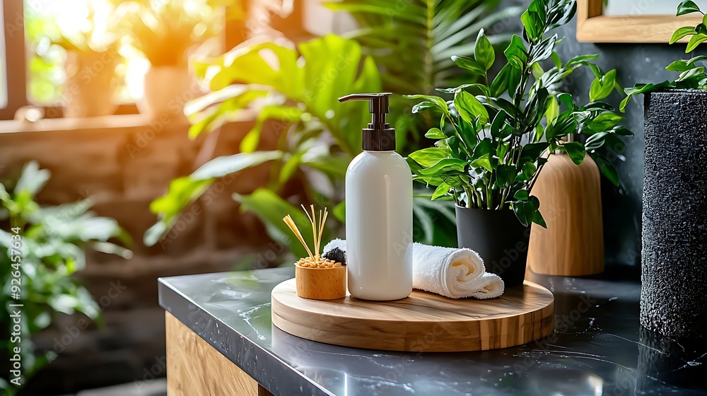 A studio-lit photo of cleanser on a clean laminate countertop, bringing attention to rejuvenation. A studio-lit photo of cleanser on a clean laminate countertop, bringing attention to rejuvenation.