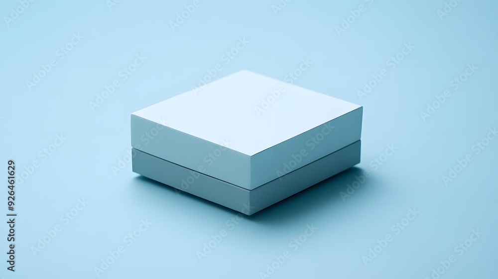 Square Box on Blue Background Square Box on Blue Background