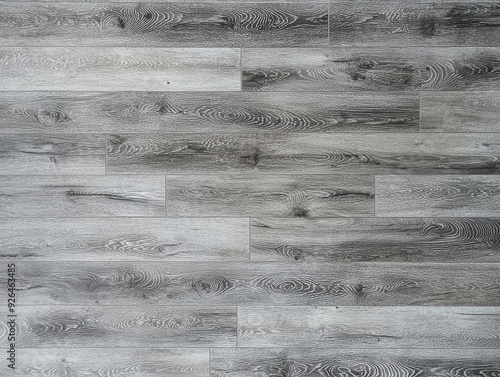 Detailed Grey Wood-Look Vinyl Flooring for Wallpaper Background Design