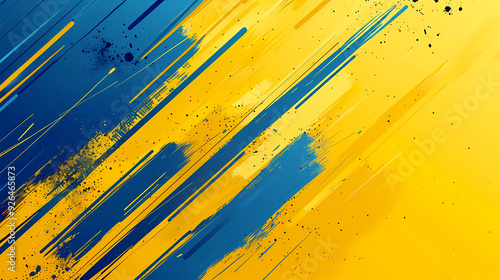 Abstract background modern hipster futuristic graphic. Yellow background with stripes. Vector abstract background texture design, bright poster and blue background Vector illustration.stockphoto style