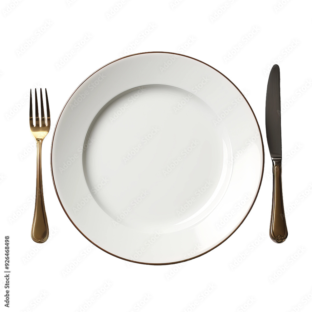 plate with fork and knife plate with fork and knife