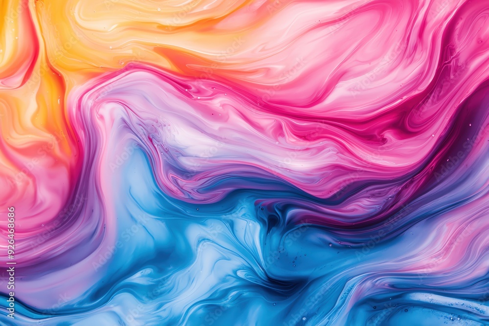 A vibrant abstract swirl of pink, blue, and orange hues creating a stunning visual effect perfect for backgrounds. A vibrant abstract swirl of pink, blue, and orange hues creating a stunning visual effect perfect for backgrounds.