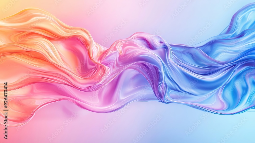 Abstract colorful waves blend seamlessly, creating a vibrant and dynamic visual background for artistic design. Abstract colorful waves blend seamlessly, creating a vibrant and dynamic visual background for artistic design.