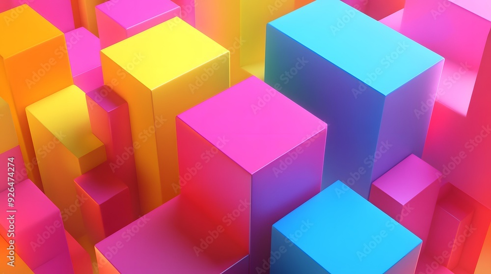 Abstract Colorful Geometric Shapes Background Abstract Colorful Geometric Shapes Background