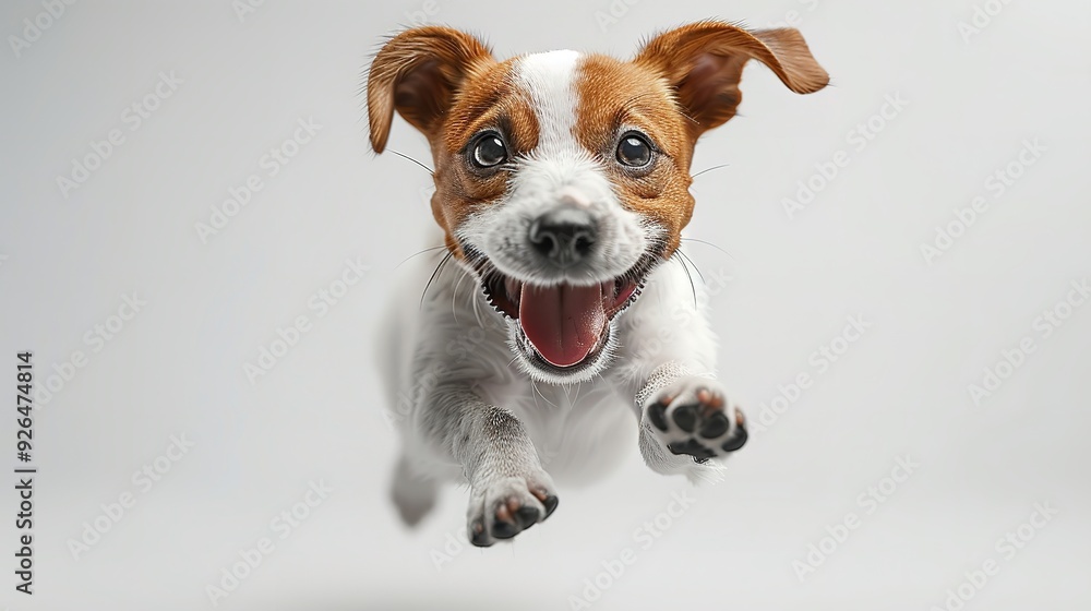 Joyful Canine Companion - A Portrait of Excitement Joyful Canine Companion - A Portrait of Excitement