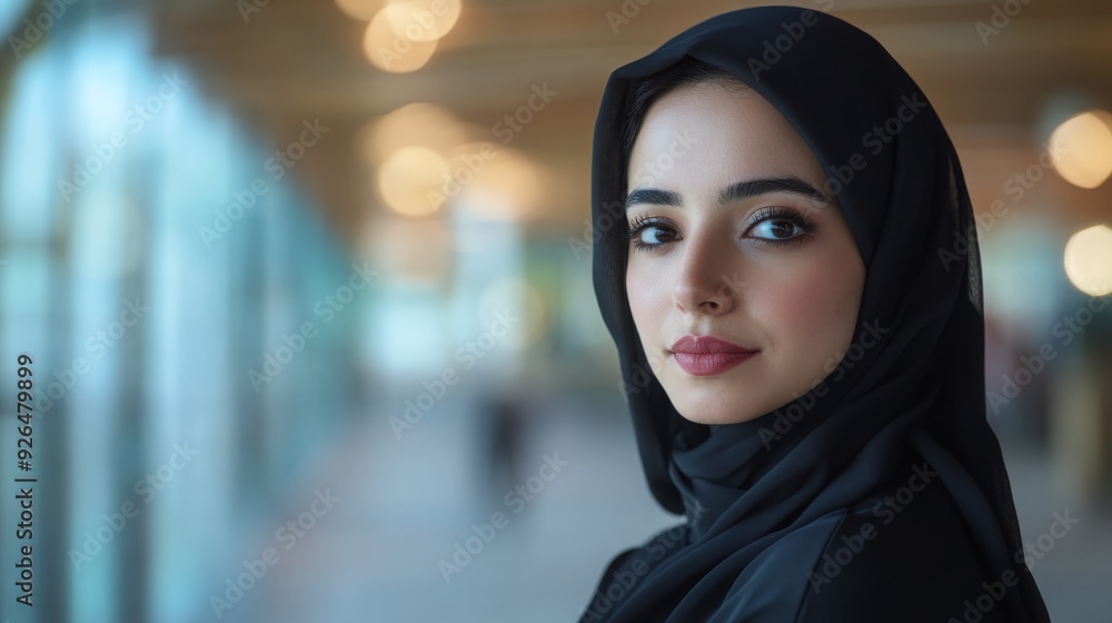 Portrait of a woman in a hijab Portrait of a woman in a hijab