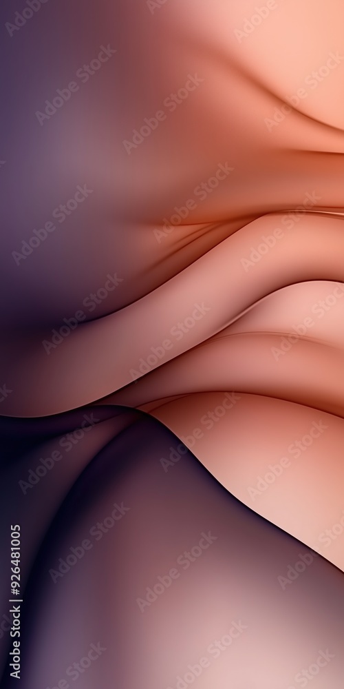 Abstract gradient waves in orange and purple Abstract gradient waves in orange and purple