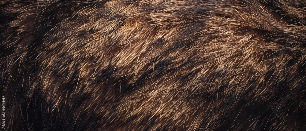 closeup of dark brown fur background closeup of dark brown fur background