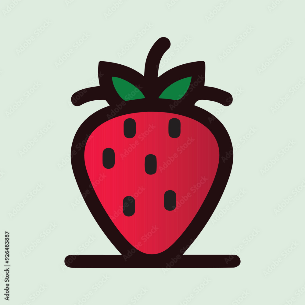 Obraz premium Versatile Strawberry Logo Vector Design. Good for Product Branding.