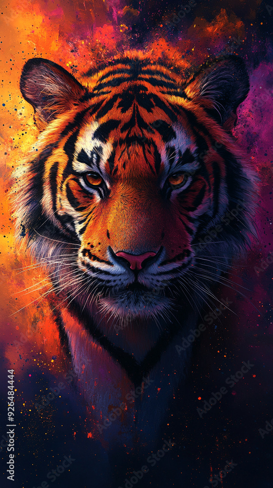 colorful tiger colorful tiger