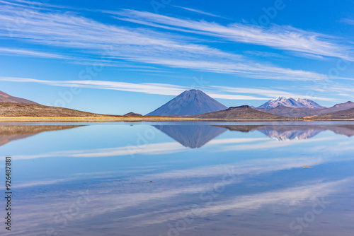 Reserva Nacional de Salinas y Aguada Blanca. Ubicada en el departamento de Arequipa, Peru.