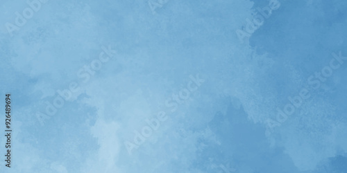 Abstract blue watercolor on white background. Blue sky background cloud. Abstract color splash design. Background with space.