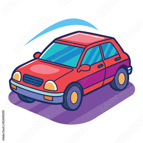 Sleek Car Vector Design Illustration
