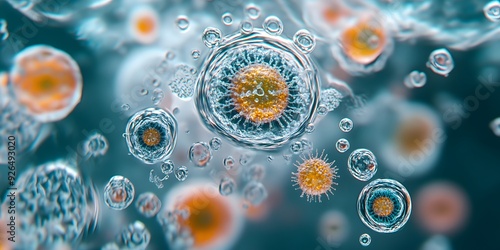 Microscopic World: A Close-Up of Cellular Structures