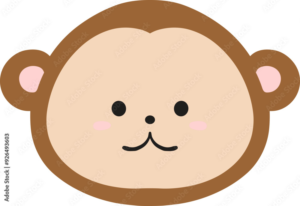 Cute Doodle Monkey Illustration Cute Doodle Monkey Illustration