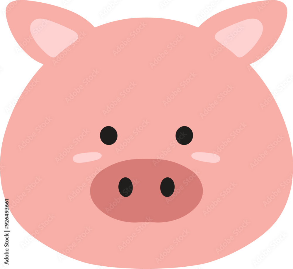 Cute Doodle Pig Illustration Cute Doodle Pig Illustration