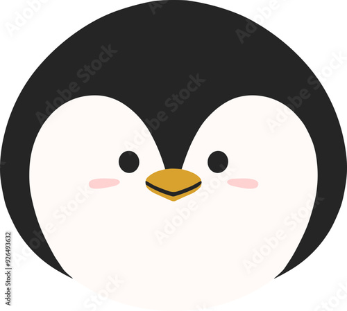 Cute Doodle Penguin Illustration