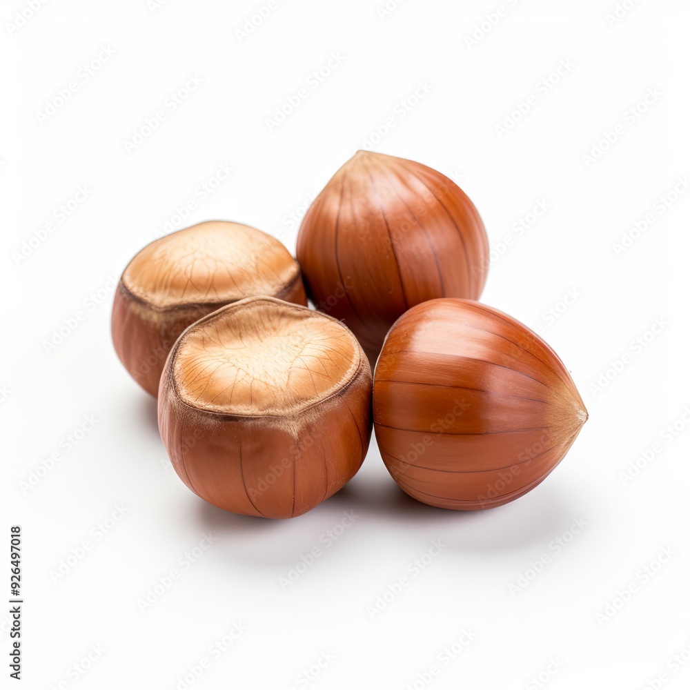 A pile of hazelnuts isolated on a white background. The nuts are brown and round, with a slightly wrinkled texture. They are arranged in a heap, with some of the nuts overlapping each other. A pile of hazelnuts isolated on a white background. The nuts are brown and round, with a slightly wrinkled texture. They are arranged in a heap, with some of the nuts overlapping each other.