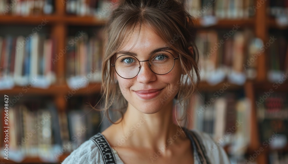 woman in library woman in library