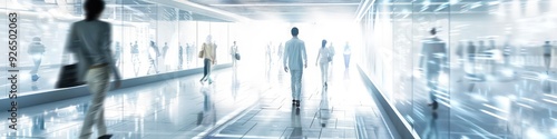 high tech innovative services with blur light colors banner
