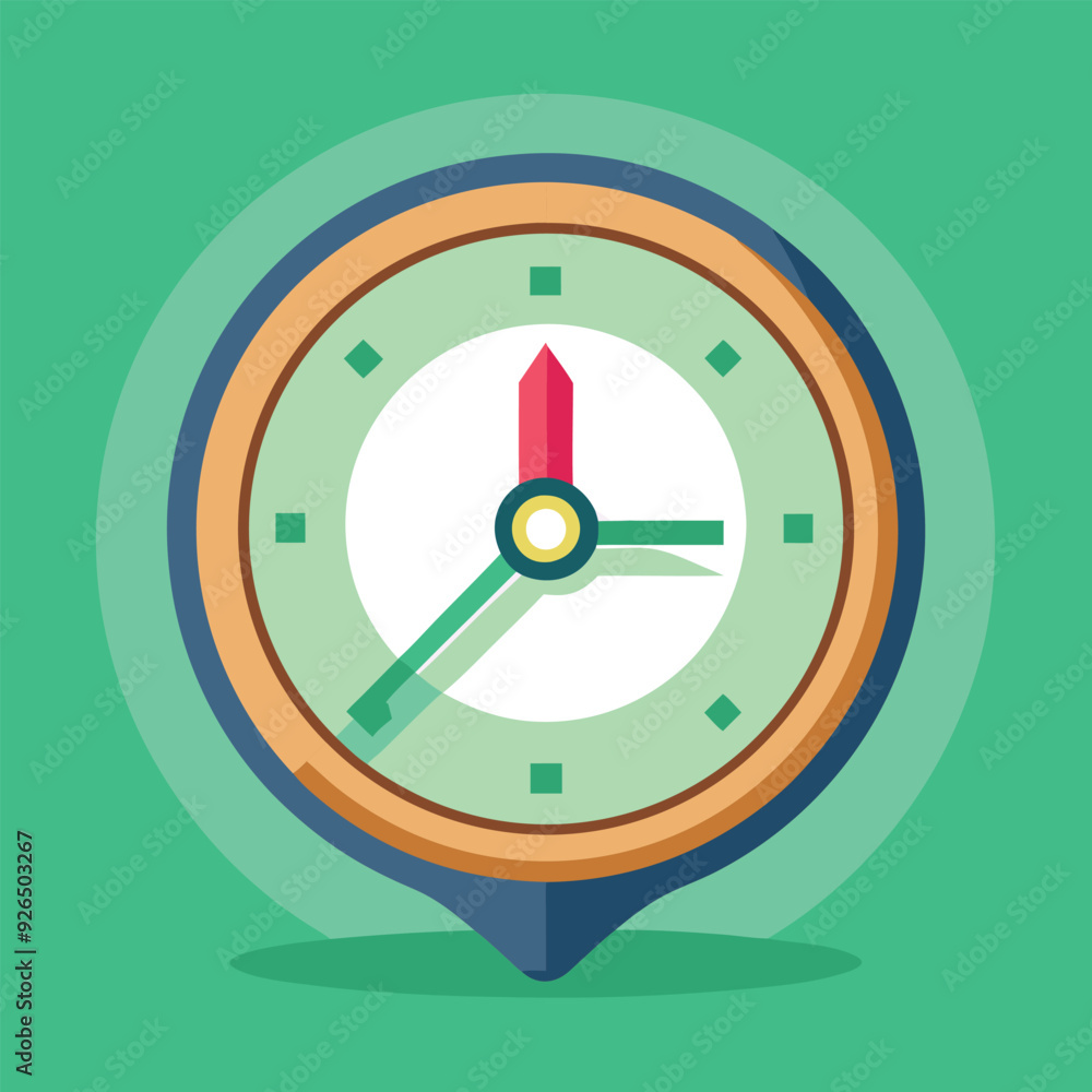Timeless Clock Vector Design Illustration Timeless Clock Vector Design Illustration