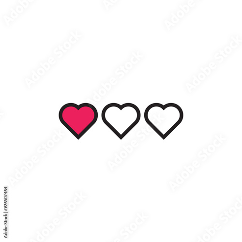 Health bar flat icon vector illustration. 