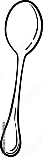 Hand-Drawn Coffee Spoon