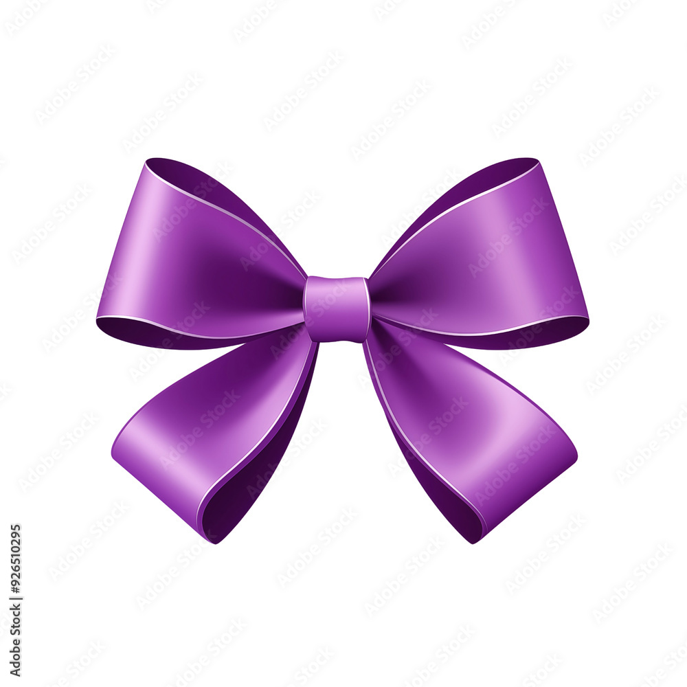 a PNG file of a purple bow ribbon on an isolated transparent background a PNG file of a purple bow ribbon on an isolated transparent background