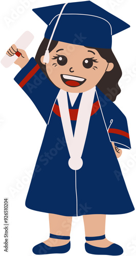Full Body Graduation Girl