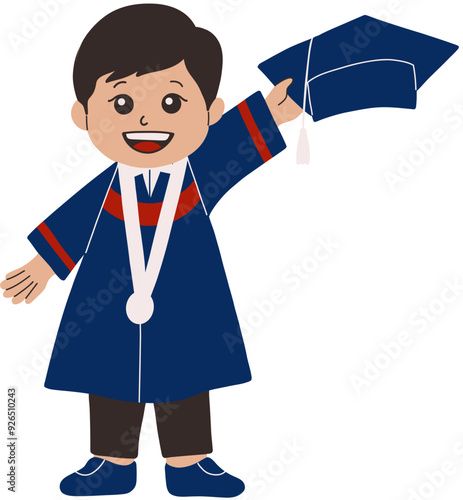 Full Body Graduation Guy