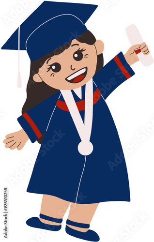 Full Body Graduation Girl 