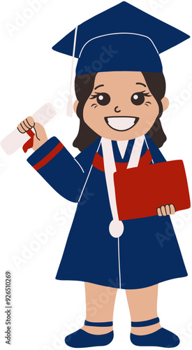 Full Body Graduation Girl