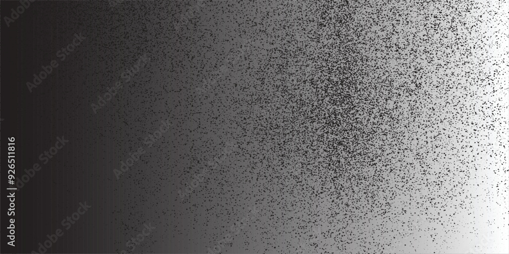 Obraz premium Noise grain background, pointillism dots gradient or dotwork pattern, vector stipple effect. Grain noise halftone or grainy texture or dotwork grain noise