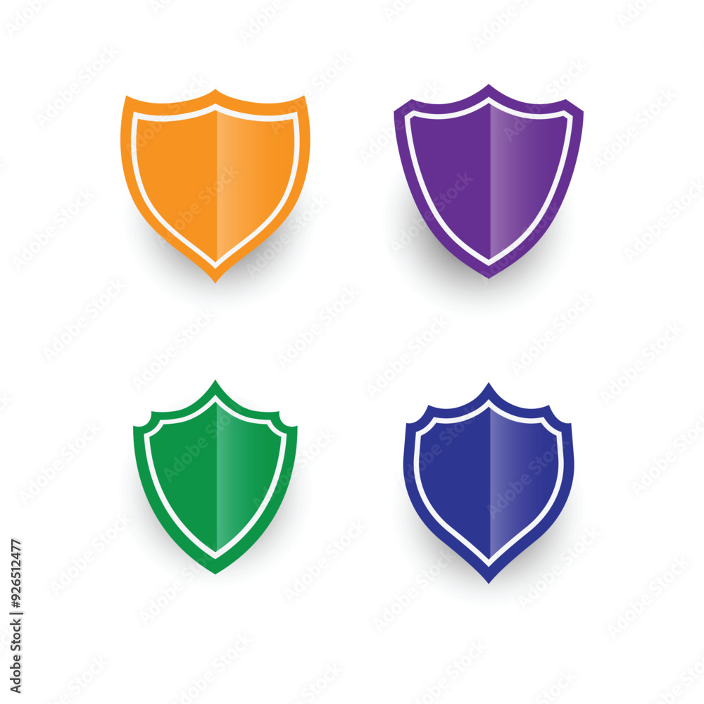 security logo shield icon emblem vector security logo shield icon emblem vector