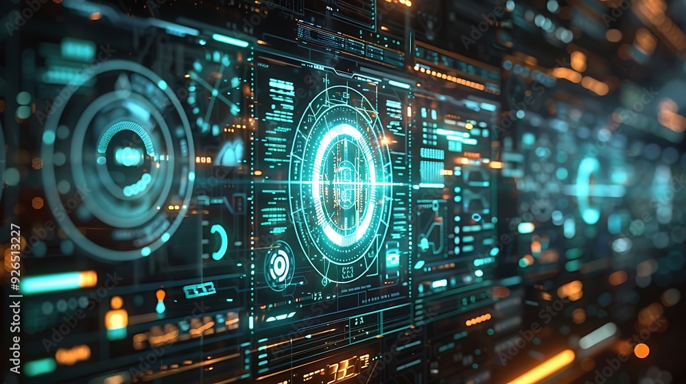A futuristic dashboard showcasing multiple machine learning algorithms in action, with interactive data flows and algorithmic icons glowing in blue and green hues. Created Using: cyberpunk aesthetics, A futuristic dashboard showcasing multiple machine learning algorithms in action, with interactive data flows and algorithmic icons glowing in blue and green hues. Created Using: cyberpunk aesthetics,