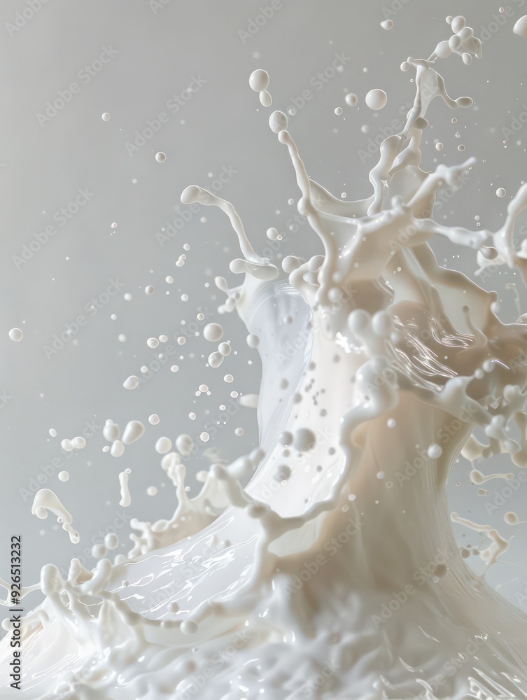 Obraz premium milk splash closeup
