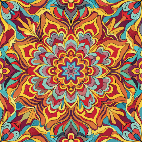 psychedelic pattern drawn