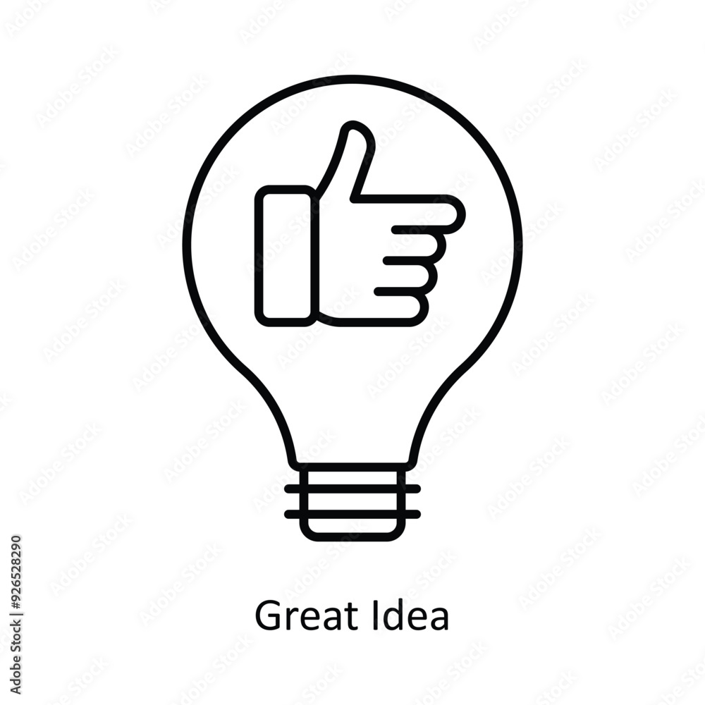Great Idea vector filled outline Icon Design illustration. Design And Development Symbol on White background EPS 10 File