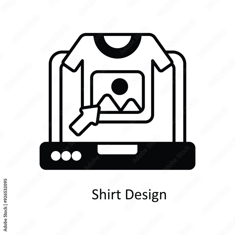 Shirt Design vector filled outline Icon Design illustration. Design And Development Symbol on White background EPS 10 File Shirt Design vector filled outline Icon Design illustration. Design And Development Symbol on White background EPS 10 File