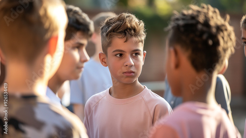 Speaking up against bullies: A brave boy’s stand at school. 