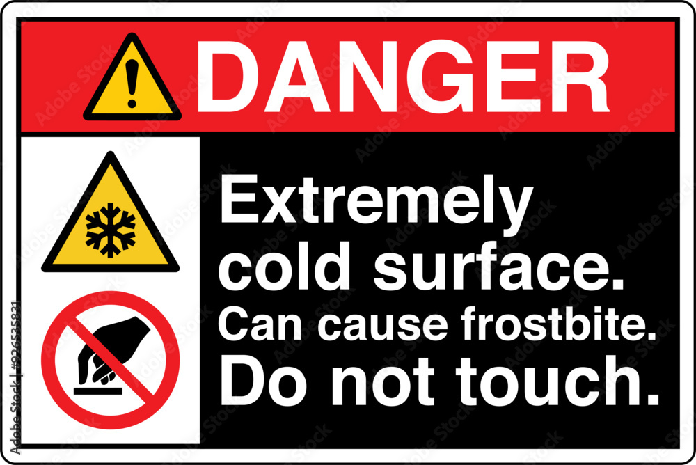 Fototapeta premium ANSI Z535 Safety Sign Marking...